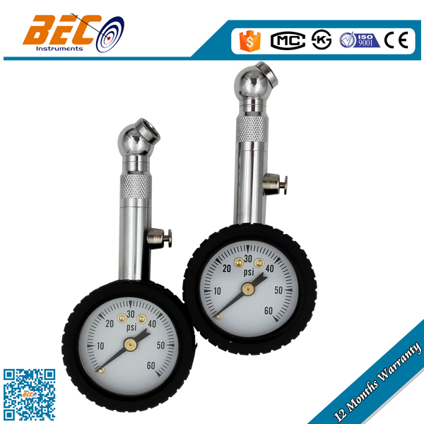 60 psi small dial tire pressure gauge
